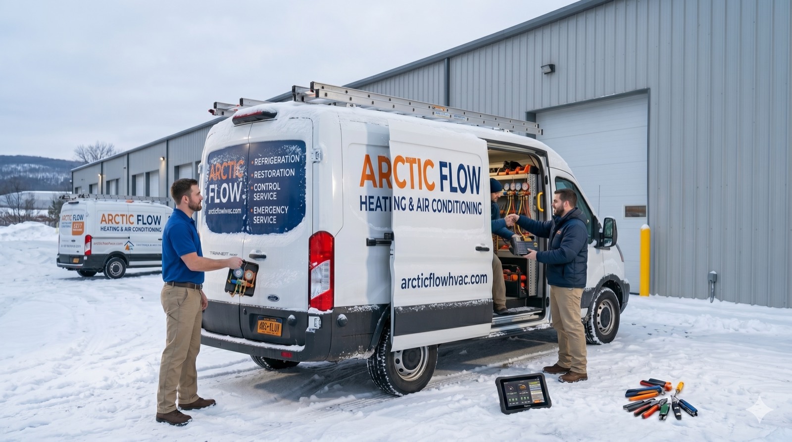 Arctic Flow service vehicle